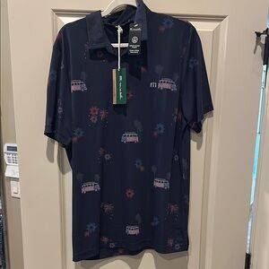 Men's large Travis Mathew Fourth of July polo. Size large. NWT